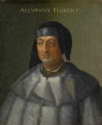 Porträtt av Accursius, ca. 1560