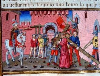 Kristus som bär korset (c.115v). 1476