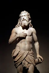 Museet för katedralen i Milano. Braket staty. Lasarus. Cristoforo Solari. Italien.