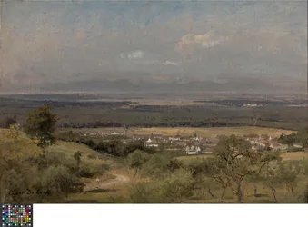 Landskap nära Gasny (Normandie)