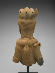 Huvud och överkropp av en kvinnlig figur, Jos Plateau-regionen, Nigeria, 500 BC-AD 200 (lergods)
