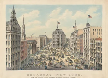 Broadway, New York: Från Western Union Telegraph Building Looking North