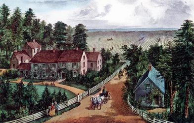 The Western Farmers Home, 1871.