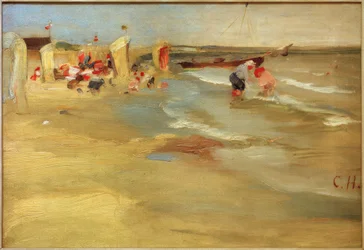 På stranden i Binz på ön Rügen