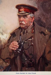 Fältmarskalk Sir John French, illustration från "Told in the Huts: The YMCA Gift Book", publicerad 1916.