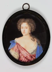 Gertrude Pierrepont, Lady Cheyne (akvarell på elfenben)
