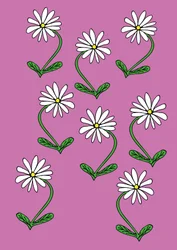 Tusenskönor upprepar rosa bakgrund (digital)