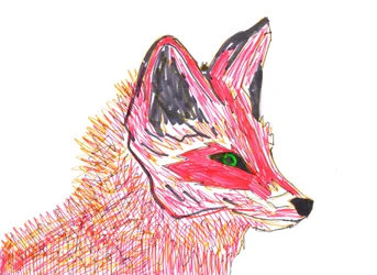 Fox (filtspets på papper)