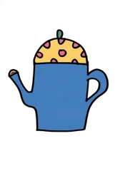 Spotty Tea Pot (tuschpenna på papper)