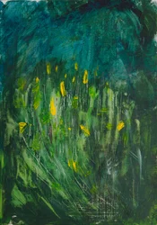 Abstrakta gula blommor