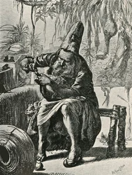 Dervischen rycker hårstråna ur kattens svans, 1906.