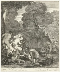 Diana och hennes nymfer upptäcktes av Actaeon