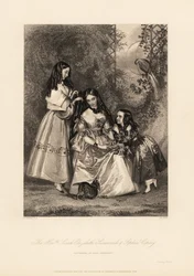Sarah Elizabeth, Susannah och Sophia Copley, döttrar till John Copley