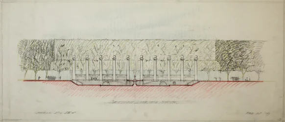 Potomac Round Point, Washington D.C., avsnittsskiss, 1909.