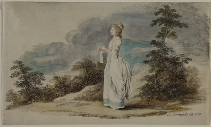 Susanne The Artists Daughter vid tjugoett års ålder, 1782.