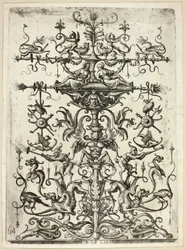 Prydnad med arabesker, 1526/30, tryckt 1684