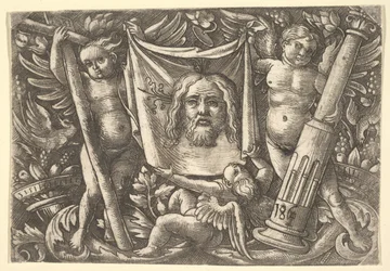 Sudarium som hålls av två änglar, ca. 1515.