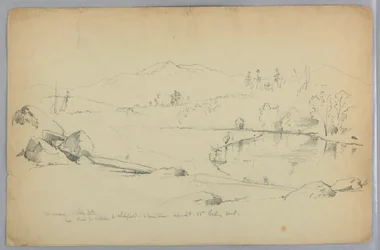 Ammonoosuc River och White Mountains, N.H.