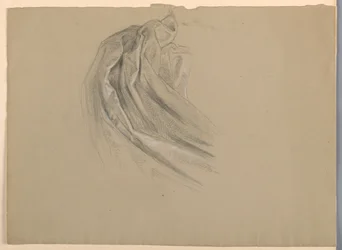 Draperistudie för "A Magdalen"