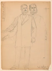 Teckning, president Chester A. Arth, 1850