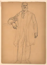 Teckning, president Chester Alan Ar, juni 1886