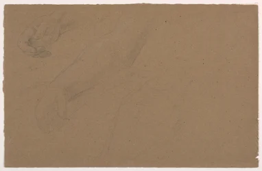 Teckning, studier av höger hand, 1850-60