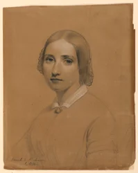 Ritning, Sarah E. Richards, syster, 1841