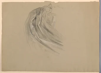 Teckning, Studie till "En Magdalena", D, 1852