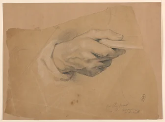 Teckning, Studie till "Communion of t", 1844
