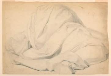 Teckning, studie till "De sjukas nattvard", 1844-45