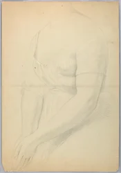Ritning, studie till duplikat av "C", 1850
