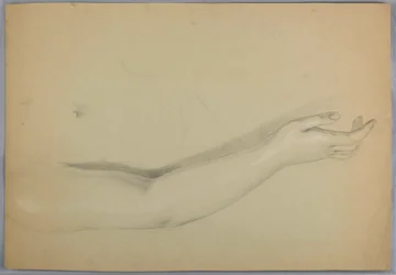 Ritning, studie till duplikat av "C", 1850