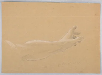 Teckning, studie till "Early Christia", 1839-40