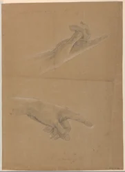 Teckning, studie till "Early Christia", 1839-40
