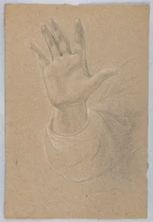 Teckning, studie till "Early Christia", 1839-40