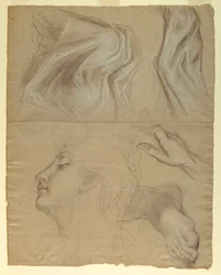 Teckning, studie till "Justice and Pe", 1878