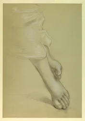 Teckning, studie till "Justice and Pe", 1878