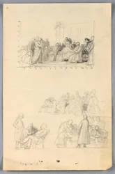 Teckning, studie till "Scientific Group", 1858