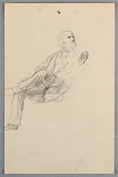 Teckning, studie till "Scientific Group", 1858