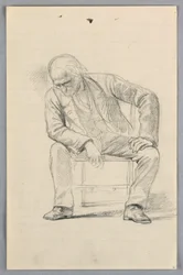 Teckning, studie till "Scientific Group", 1858