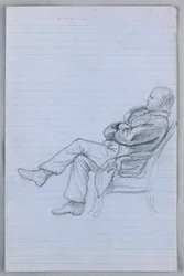 Teckning, studie till "Scientific Group", 1858