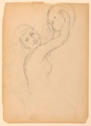 Teckning, Studie för National Academy, 1887