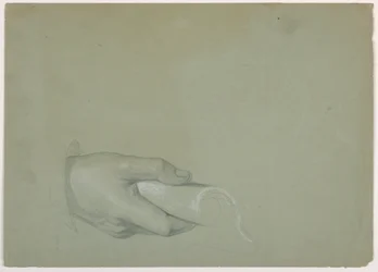 Teckning, studie till "Tribute Money", 1852