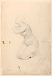 Figurstudie för "Communion of the Sick"