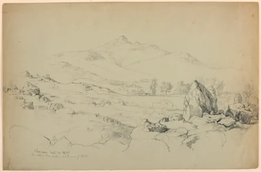 Mount Chocorua från Hill nära Tamworth, sydväst om sjön