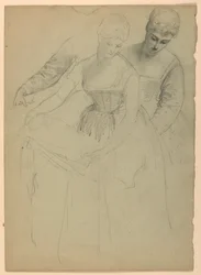 Stående Kvinna