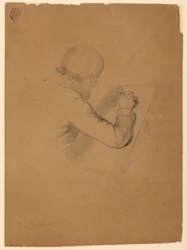 Studie för "Communion of the Sick"