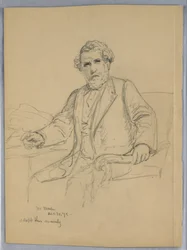Studie för Porträtt av Charles J. Martin