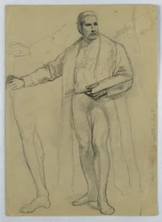 Studie för "Titian Showing