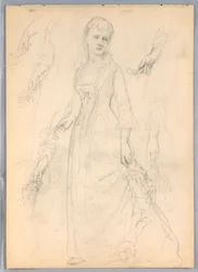 Studie för "Titian Showing